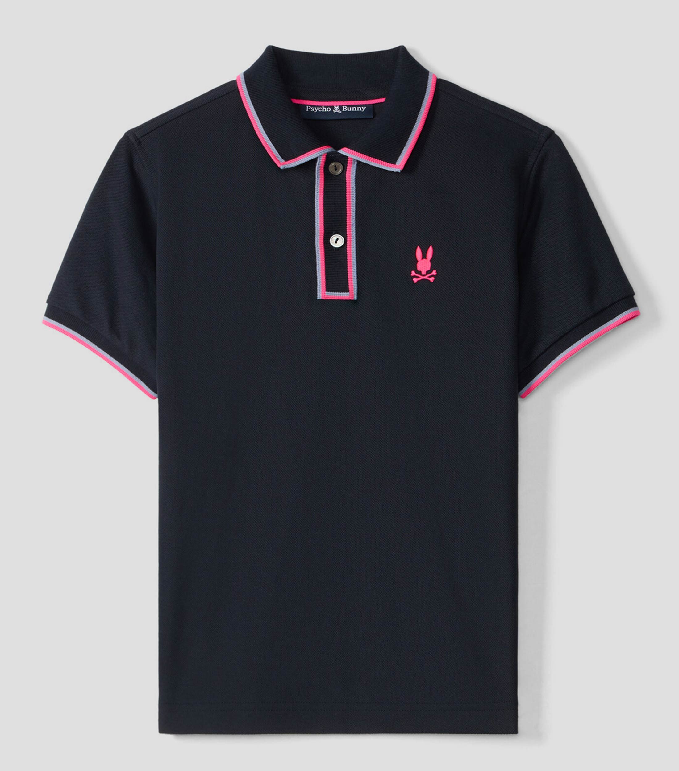 Playera tipo polo con logo de manga corta Niño